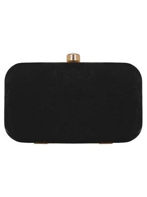 Loom Cotton Fabric Printed Clutch Black & Red 3