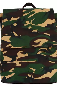 Mini Green and Multicoloured Canvas Backpack