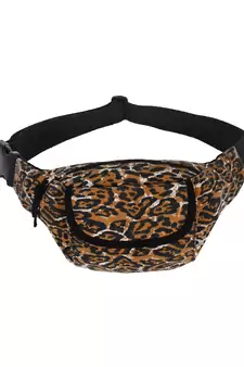 Sash Brown Camouflage Canvas Belt Bag/Fanny Pack