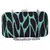 Loom Cotton Jacquard Textured Clutch Blue & Black