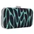 Loom Cotton Jacquard Textured Clutch Blue & Black