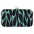 Loom Cotton Jacquard Textured Clutch Blue & Black