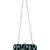 Loom Cotton Jacquard Textured Clutch Blue & Black