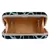 Loom Cotton Jacquard Textured Clutch Blue & Black