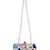 Adorn Faux Silk Embellished White & Multicolour