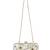 Adorn Cotton Embellished Clutch Beige & Gold