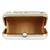 Adorn Cotton Embellished Clutch Beige & Gold