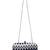Loom Cotton Jacquard Clutch Navy Blue & White