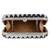Loom Cotton Jacquard Clutch Navy Blue & White