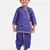 Blue Cotton Dhoti Kurta Krishna Kanhaiya Suit Dress For Baby Boy