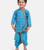 Green Cotton Dhoti Kurta Krishna Kanhaiya Suit Dressfor Baby Boy