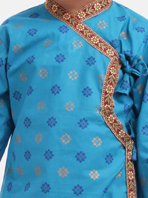 Green Cotton Dhoti Kurta Krishna Kanhaiya Suit Dressfor Baby Boy 5