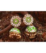 Green earrings