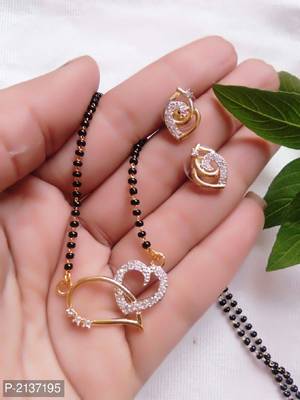 White diamond mangalsutra 1
