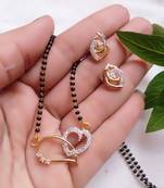 White diamond mangalsutra