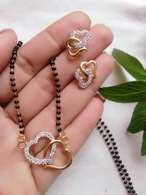 White diamond mangalsutra 1