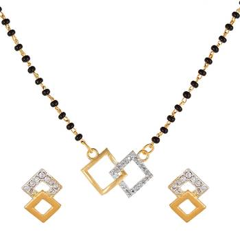 White diamond mangalsutra 1