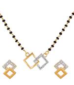 White diamond mangalsutra