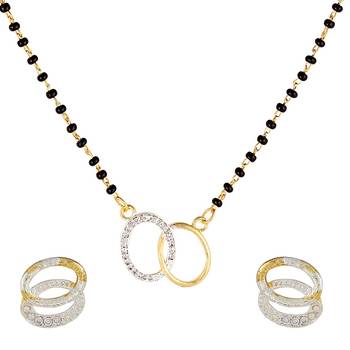 White diamond mangalsutra 1