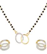 White diamond mangalsutra