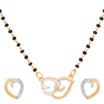 White diamond mangalsutra 1