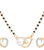 White diamond mangalsutra