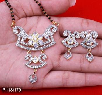 White diamond mangalsutra 1