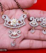White diamond mangalsutra