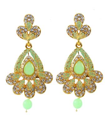 Green Earrings 1