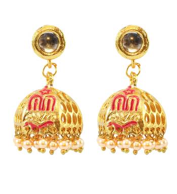 Maroon Earrings 1