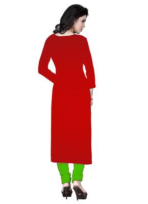 Red woven banarasi unstitched salwar with dupatta salwar 2