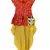 RED Girls's indowestern dhOTI suit,indo western dress,Peplum top dhoti