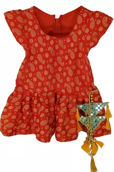 Maroon Girls's indowestern dhOTI suit,indo western dress,Peplum top dhoti