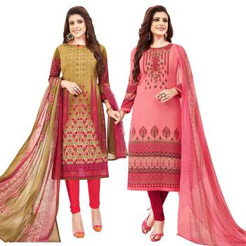 Multicolor printed crepe salwar 1