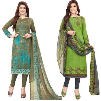 Multicolor printed crepe salwar 1