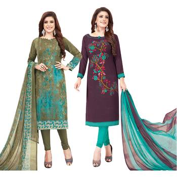 Multicolor printed crepe salwar 1