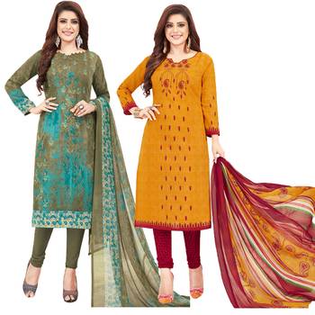 Multicolor printed crepe salwar 1
