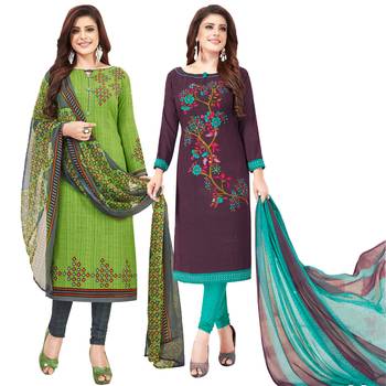 Multicolor printed crepe salwar 1