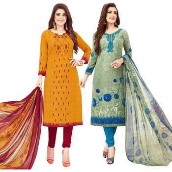 Multicolor printed crepe salwar 1