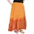 Yellow Brown Bandhej Cotton Long Skirt