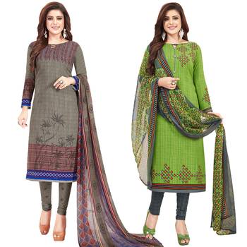 Multicolor printed crepe salwar 1