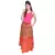 Brown Orange Cotton Bandhej Long Skirt