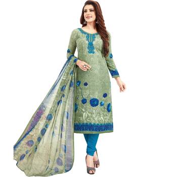 Multicolor printed crepe salwar 3