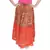 Brown Orange Cotton Bandhej Long Skirt