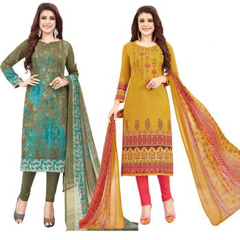 Multicolor printed crepe salwar 1