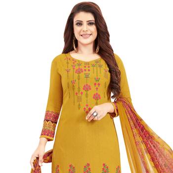 Multicolor printed crepe salwar 4