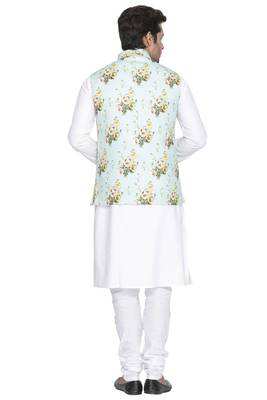 White Plain Cotton Kurta-Pajama 4