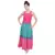 Green Pink Bandhani Long Skirt