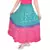Green Pink Bandhani Long Skirt