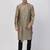 Brown Plain Cotton Silk Kurta Pajama